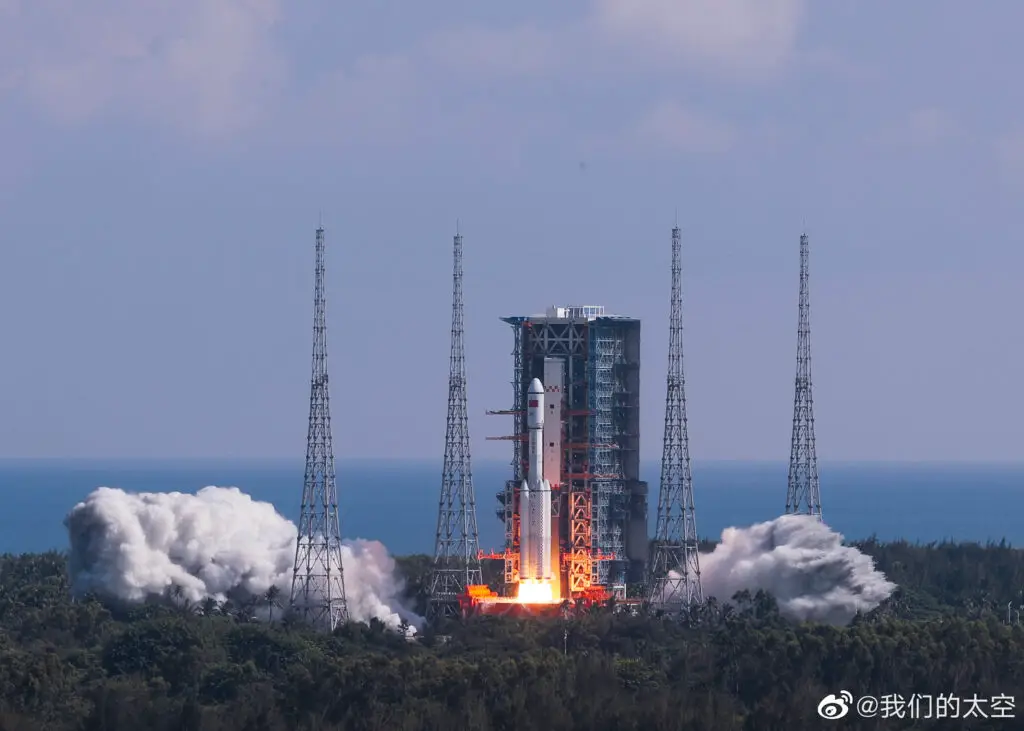 Tianzhou-3 cargo craft launches to the Chinese Space Station