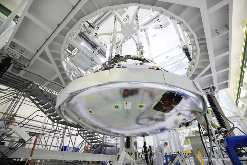 Artemis 2’s Heat Shield is installed on Orion