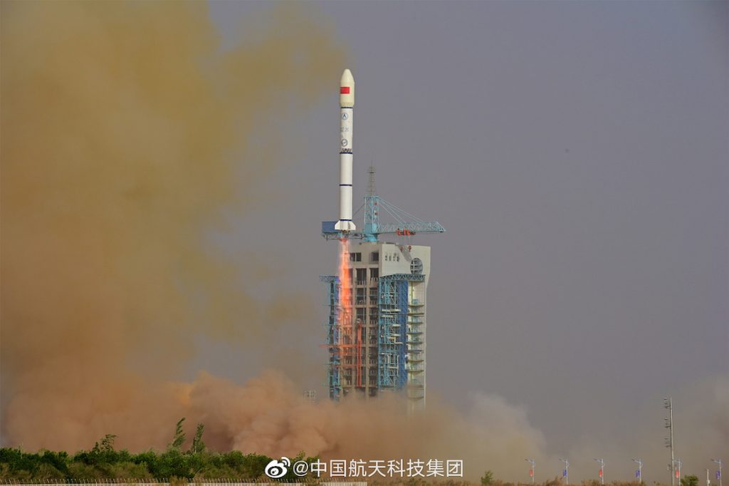 China launches three communications test satellites