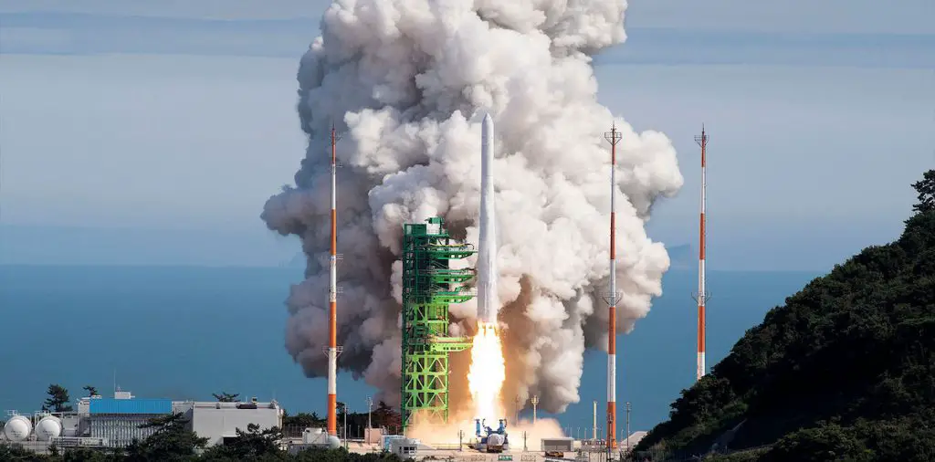 South Korea’s all-domestic satellite launcher reaches orbit for first time