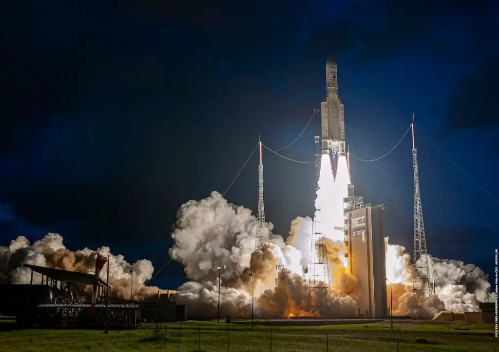 Ariane 5 rocket deploys satellites for Malaysia and India