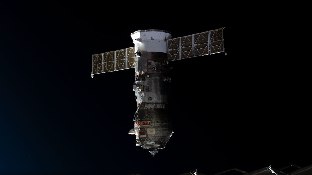 Russian cargo ship departs space station after coolant leak