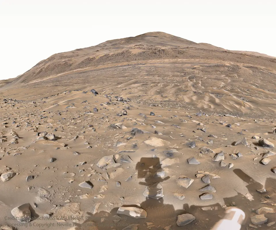 Shadow of a Martian Robot
