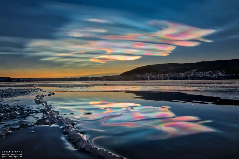 Iridescent Clouds over Sweden