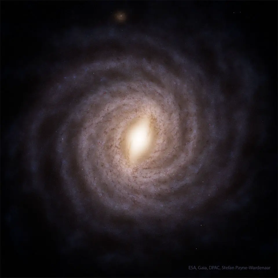 Gaia Reconstructs a Top View of our Galaxy
