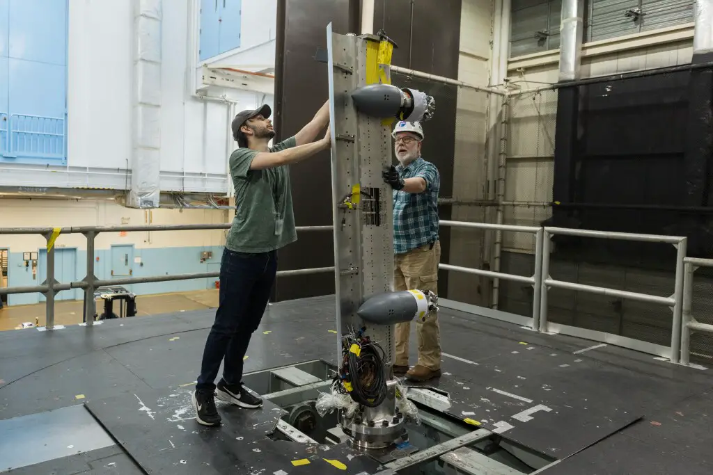 NASA Uses Wind Tunnel to Test Advanced Air Mobility Aircraft Wing