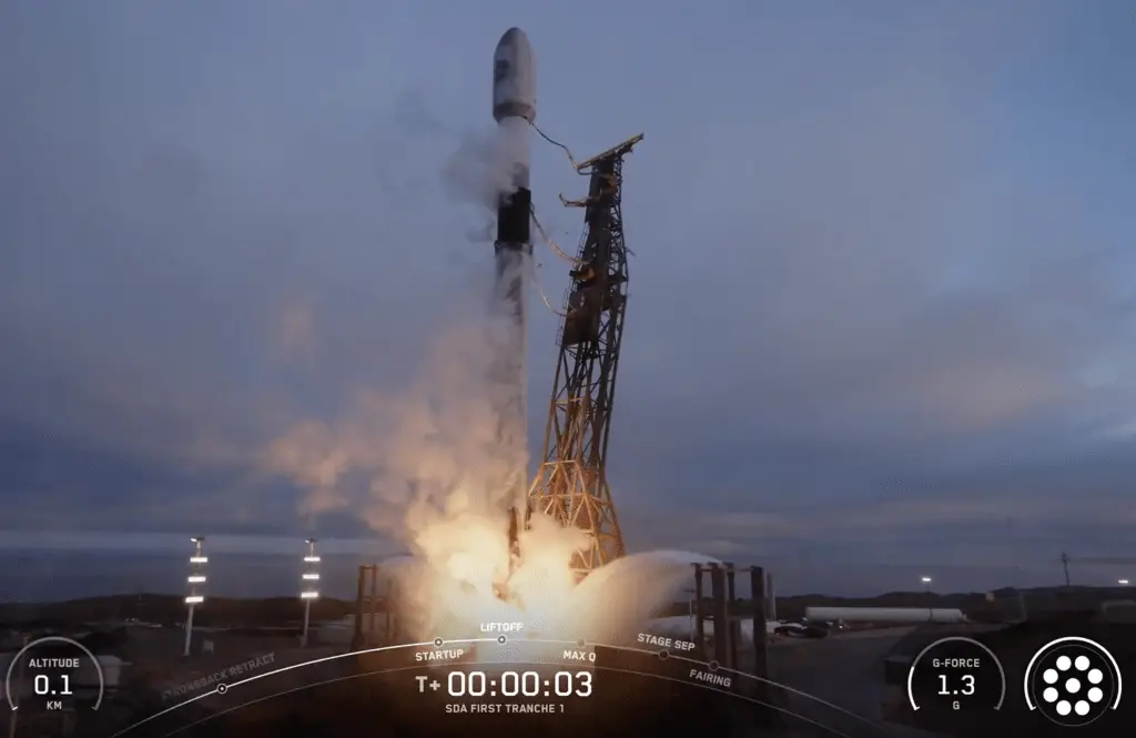 SpaceX launches 21 satellites for Space Development Agency ‘Transport Layer’ military network