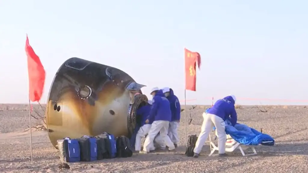 Shenzhou-20 astronauts safely return to Earth on Shenzhou-21 spacecraft after space debris damage concerns