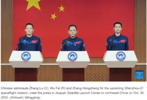 China Launches New Space Station Crew