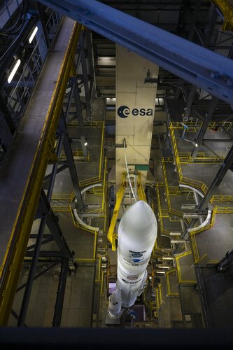 View from above: Ariane 6 for Sentinel-1D on the launch pad