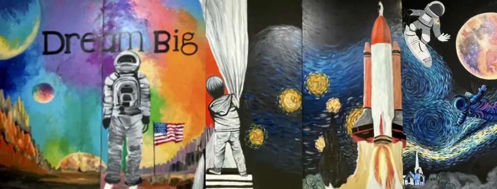 Student Art Murals at Johnson Celebrate 25 Years of Humanity in Space