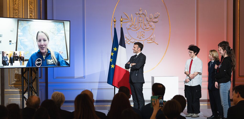 A presidential greeting ahead of Sophie Adenot’s first spaceflight
