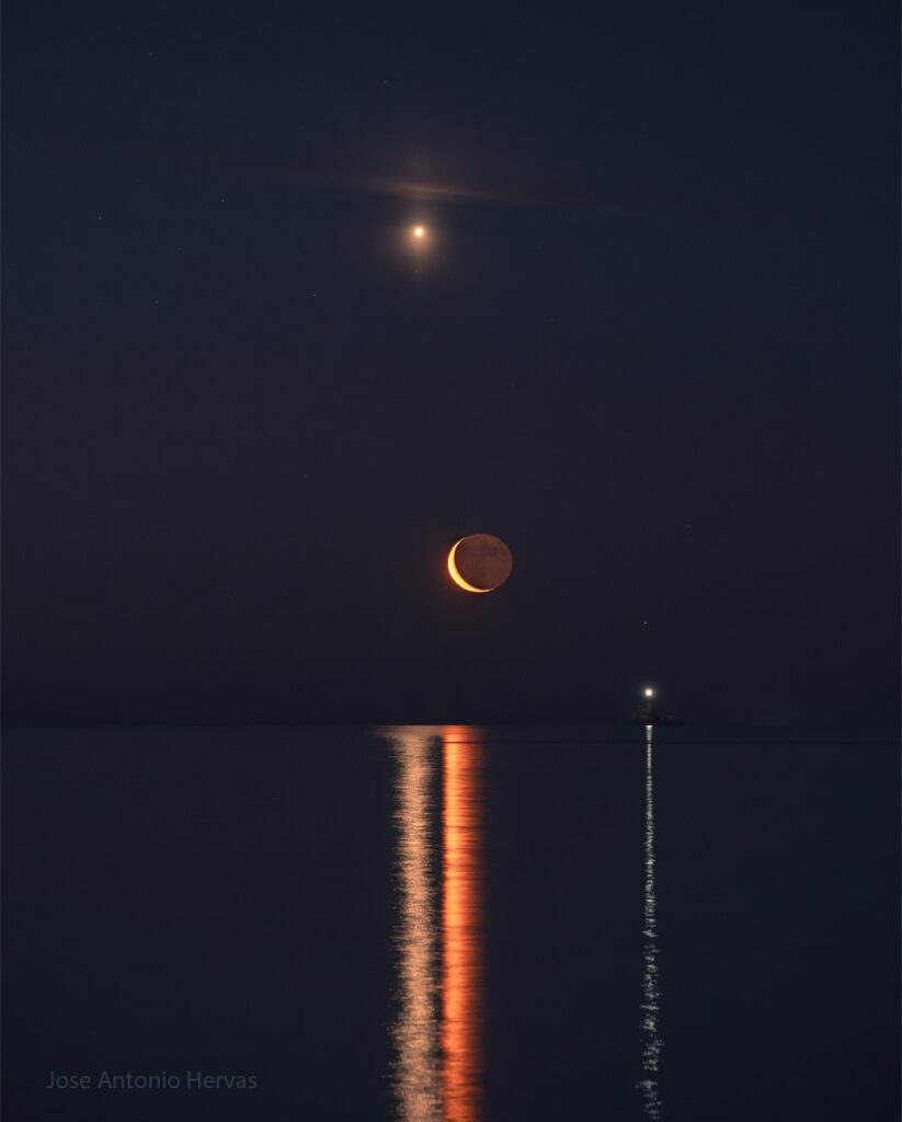 Planet Lines Across Water