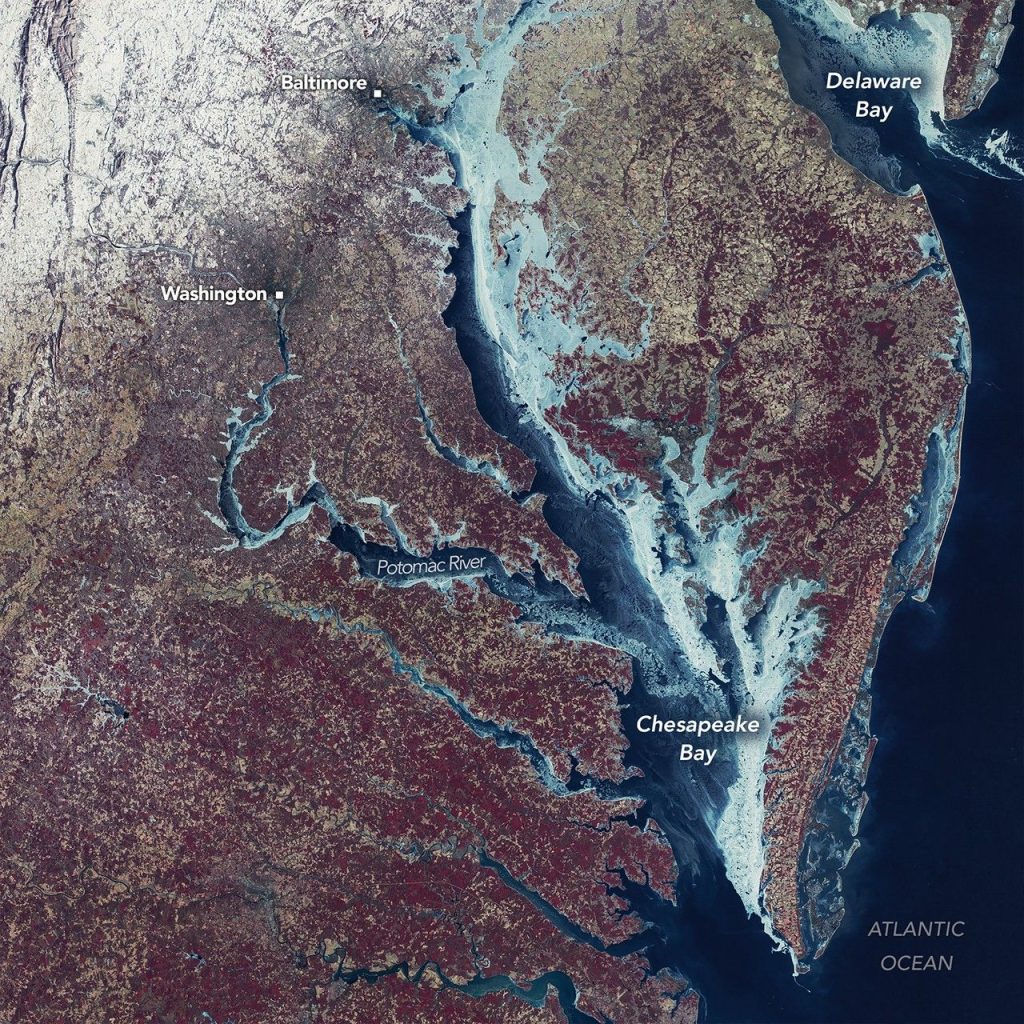 Chesapeake Bay Locked in Ice