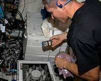 Microbes harvest metals from meteorites aboard space station