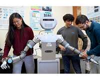 Assistive home robot learns coordinated dual arm tasks by watching people