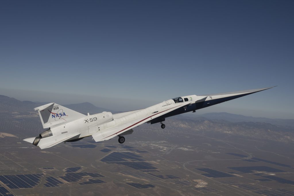 NASA’s X-59 Experimental Supersonic Aircraft Makes Second Flight
