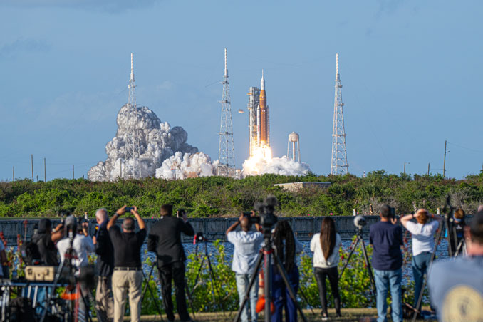 Artemis 2 crew blasts off on historic moon mission
