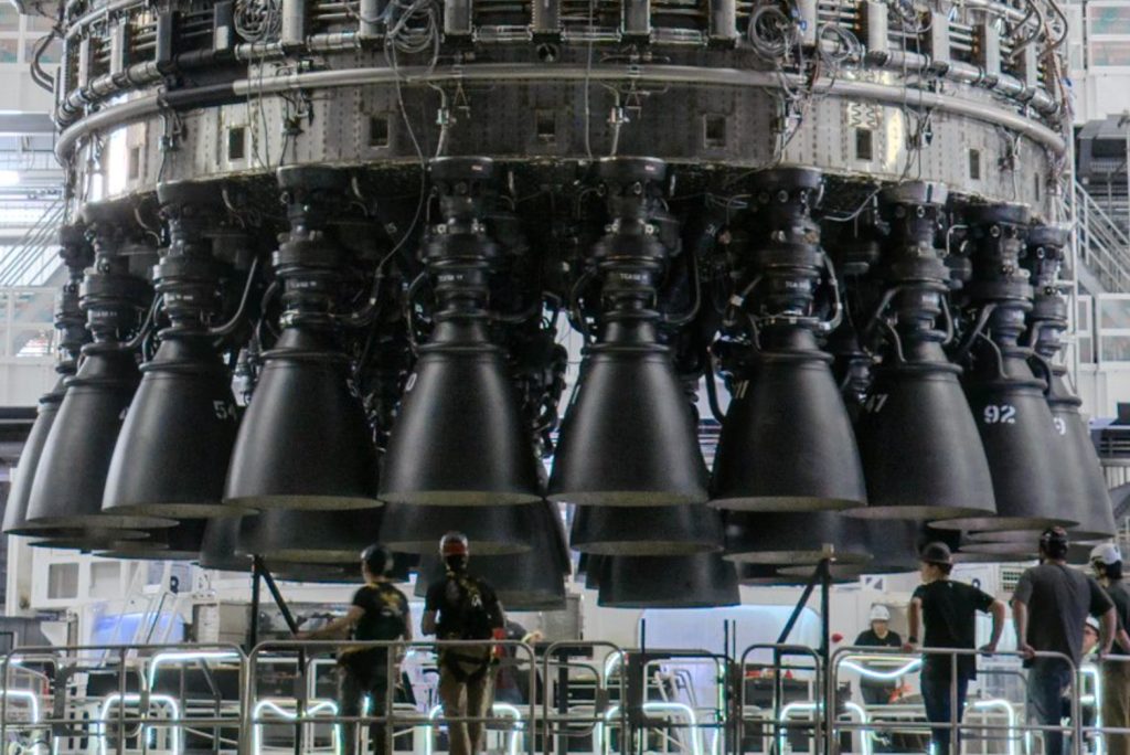 Ship 39 and Booster 19 Roll out for Static Fire Testing