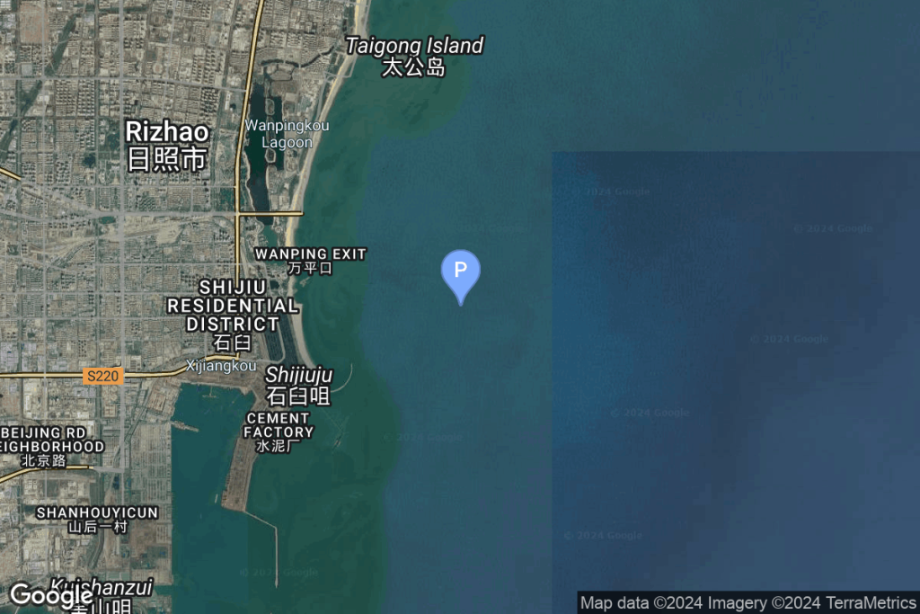 Rizhao offshore launch location, Haiyang Oriental Spaceport