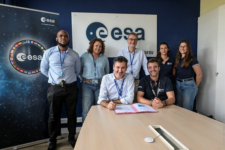 ESA and EDF strengthen their partnership for energy efficiency at Europe’s Spaceport