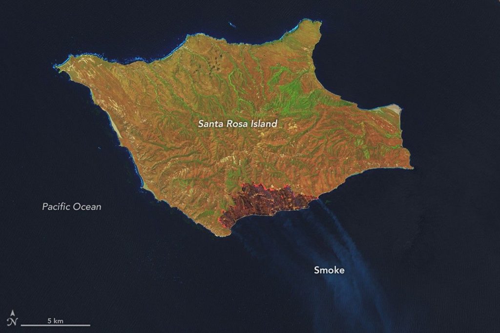 Fire’s Footprint on Santa Rosa Island