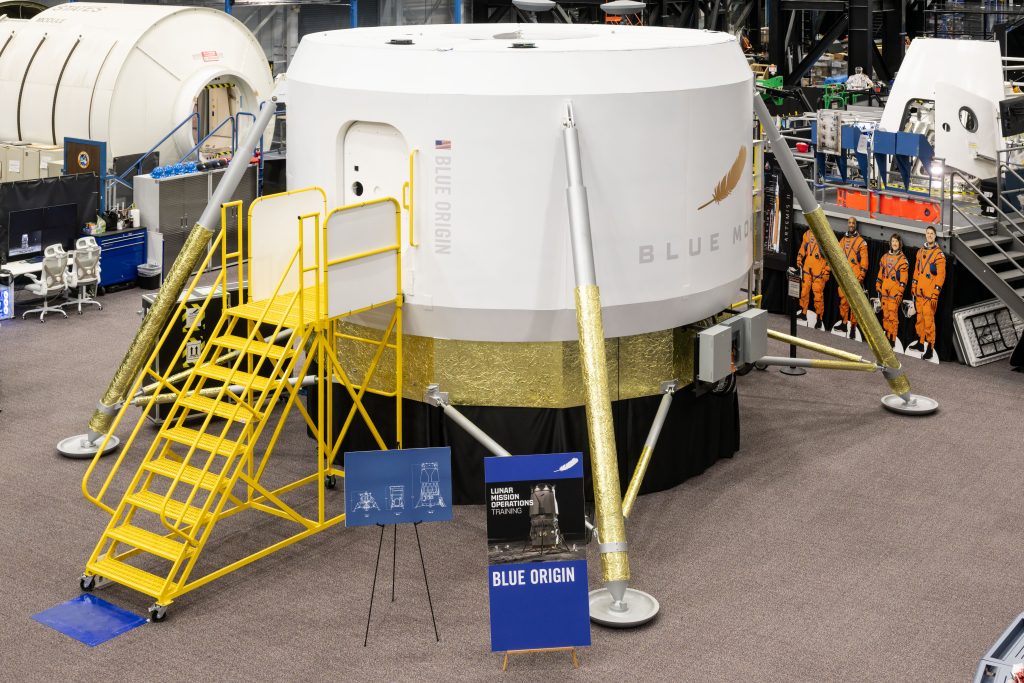 Industry Moon Lander Training Cabin Lands at NASA for Artemis