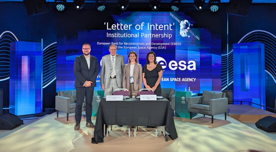 ESA and EBRD to advance Earth observation for development and impact finance