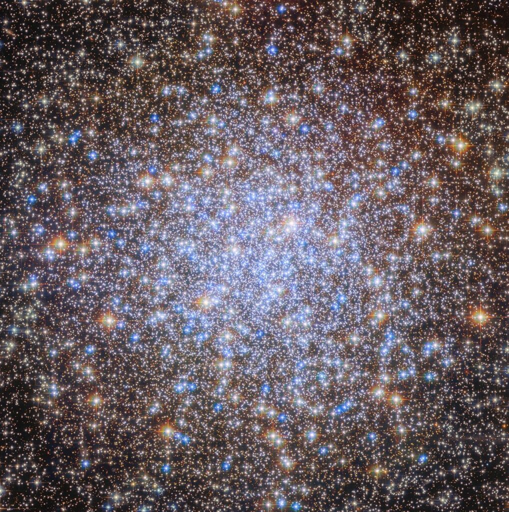 Hubble Spies Starry Chandelier