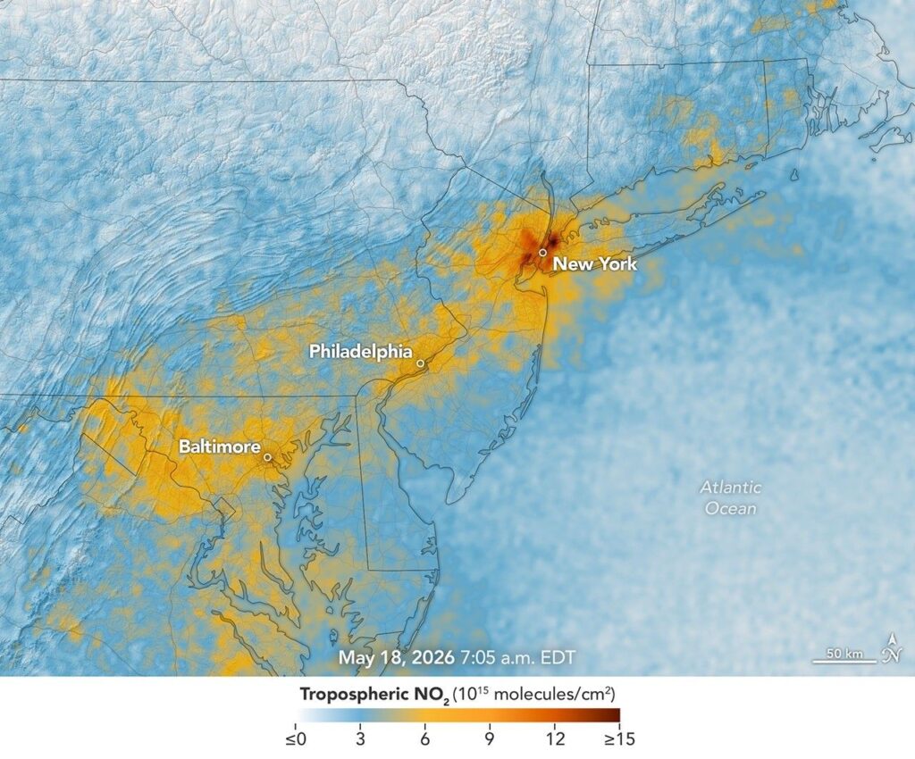 Air Pollution’s Daily Pulse Over the Northeast