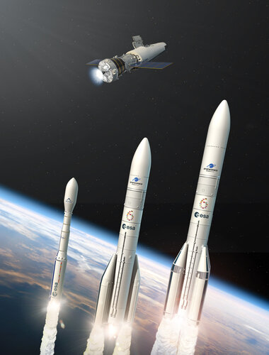Artist’s view of Space Transportation’s major programmes from 2026 onwards – vertical