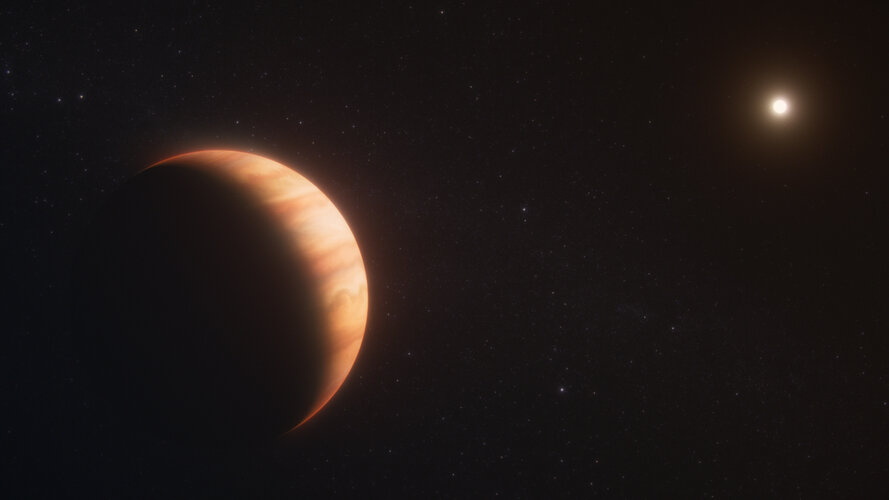 Webb studies how a planet survived the death of its star