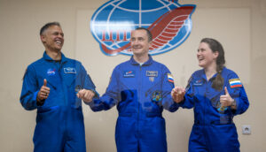 New Russian-American Crew Arrives at ISS