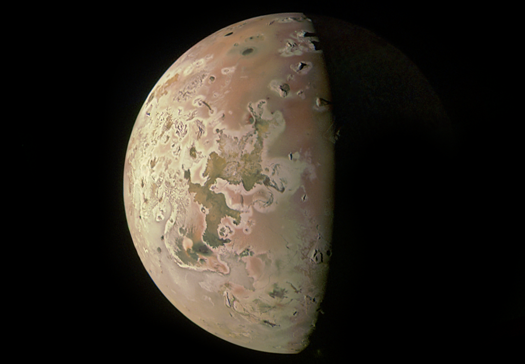Juno reveals surprising subsurface tempertures at Io, remarkably smooth surface