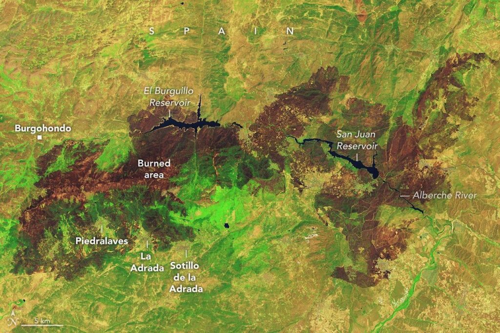 Destructive Fires Char Western Europe