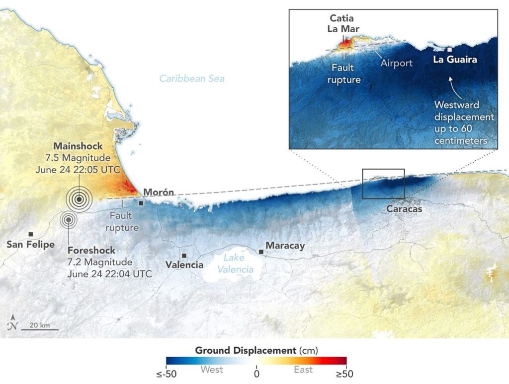 Where Venezuela’s Earthquakes Shifted the Ground