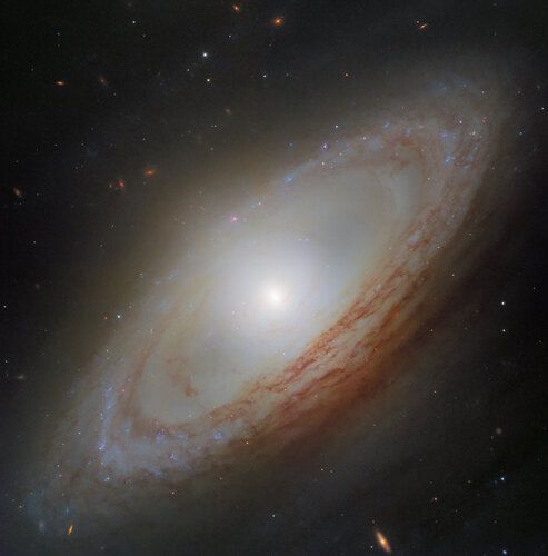 A galaxy spinning out of sync