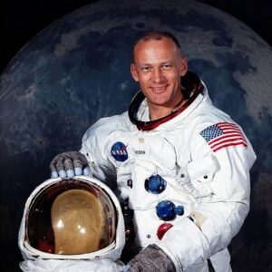 Portrait of astronaut Buzz Aldrin