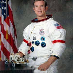 Portrait of astronaut David Scott