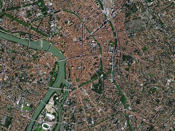 Earth from Space: The pink city