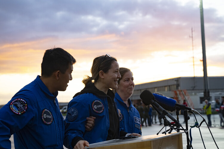 ESA astronaut Sophie Adenot returns from her first mission to the International Space Station