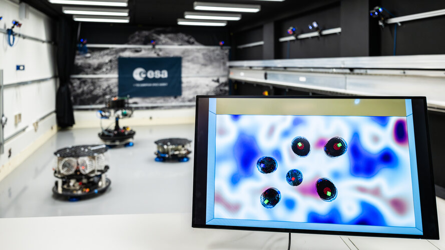 Swarming robots to tackle space debris