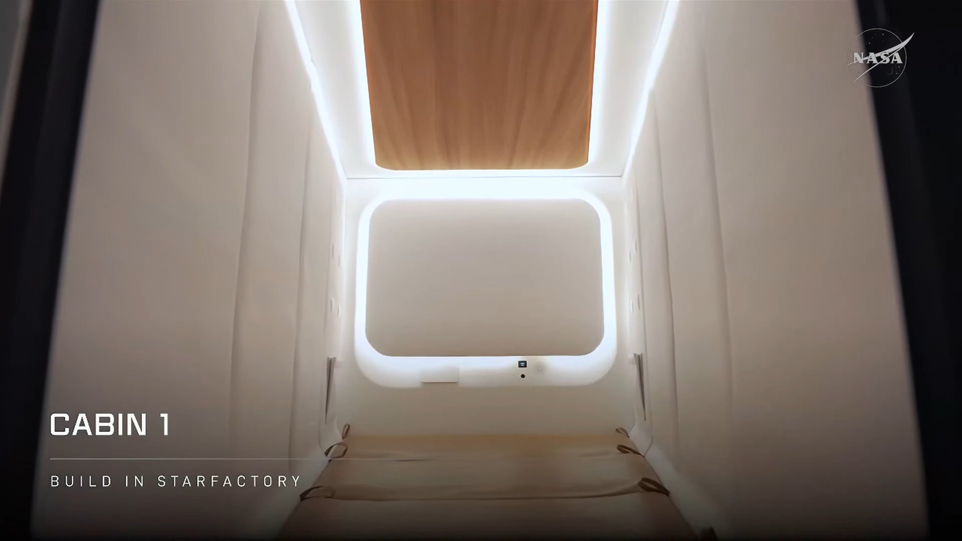 Inside SpaceX's Starship Cabin 1 crew cabin under construction at the Starfactory in Texas