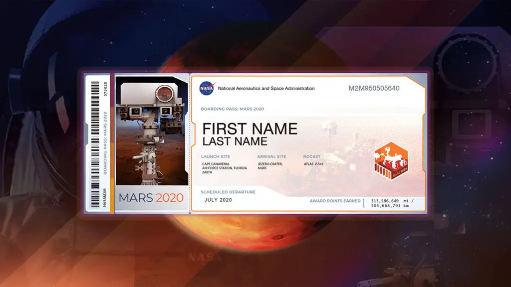 Nearly 11 Million Names of Earthlings are on Mars Perseverance
