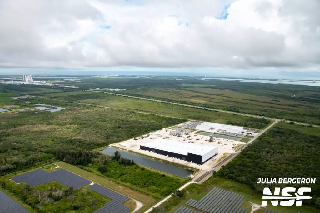 KSC Flyover: SLC-40 crew tower rising, Roberts Road expansion detailed