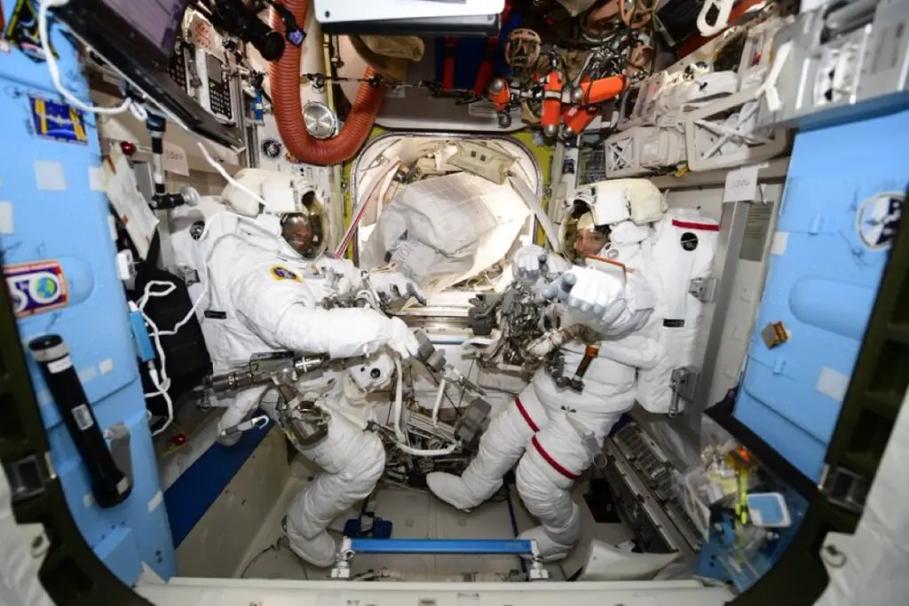 Spacewalk underway to upgrade station cameras, complete battery work