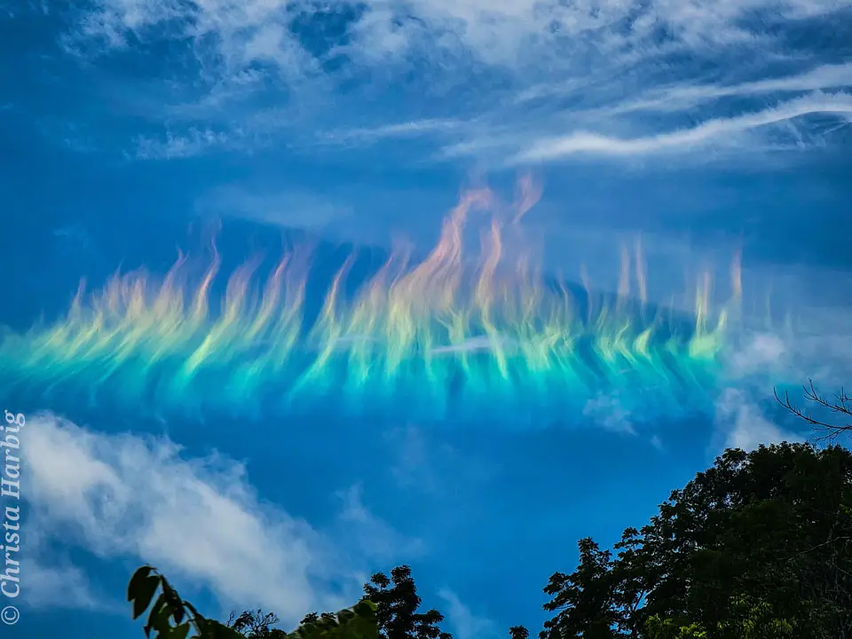 A Fire Rainbow over West Virginia