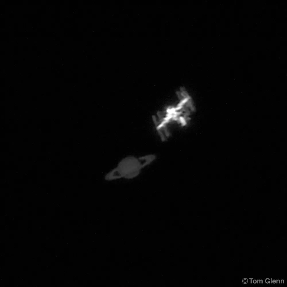 Saturn and the ISS