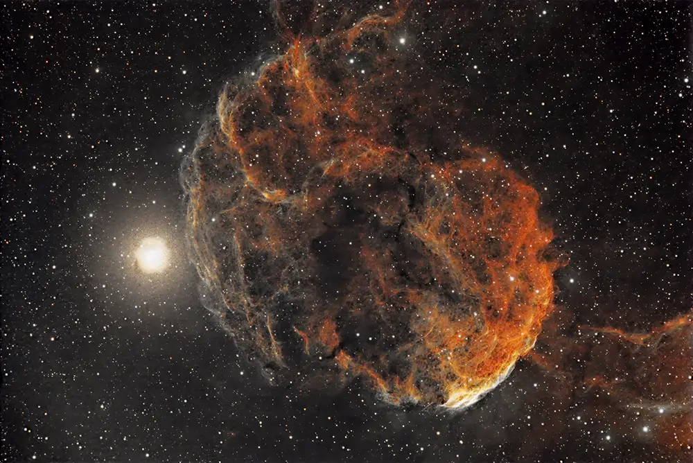 Daily Telescope: A beautiful supernova remnant from an uncertain age