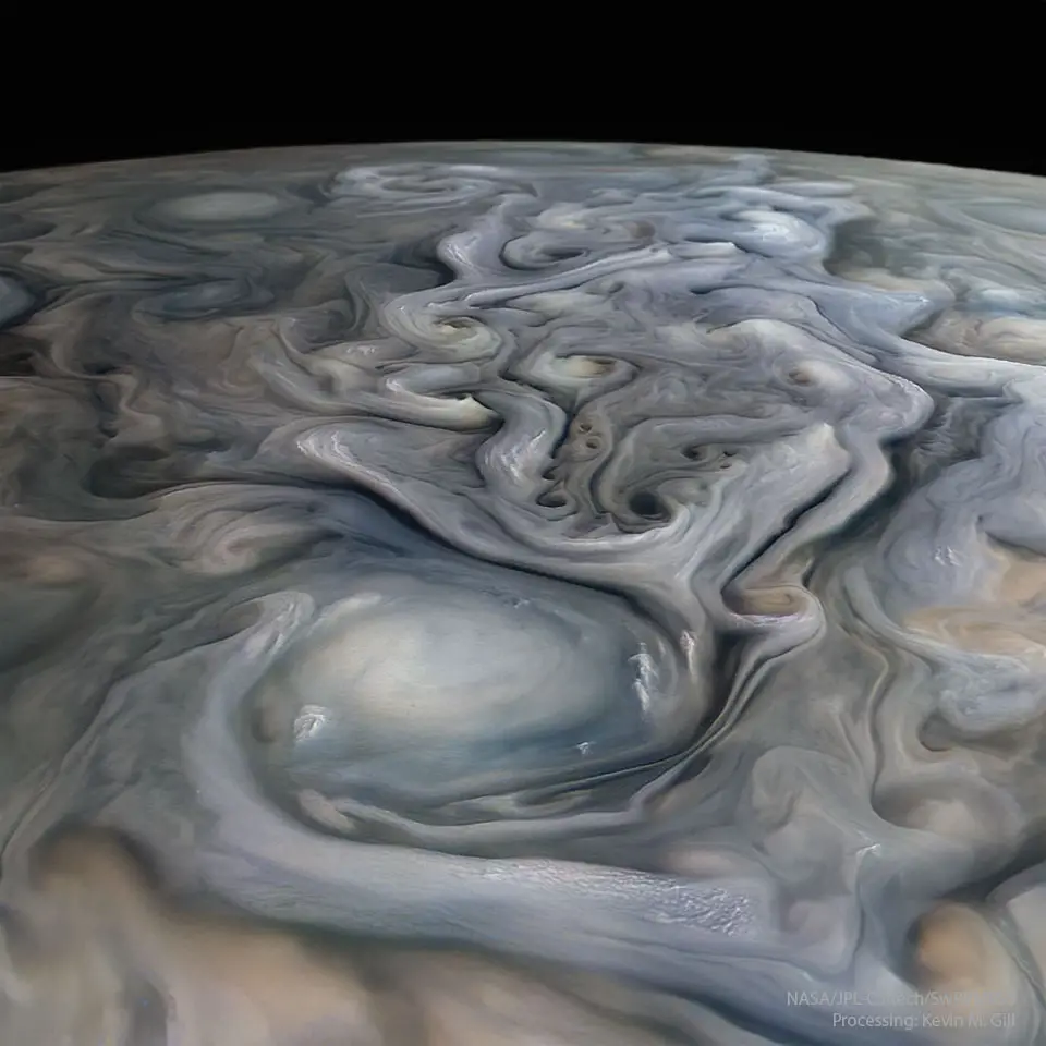 Jupiter’s Swirls from Juno